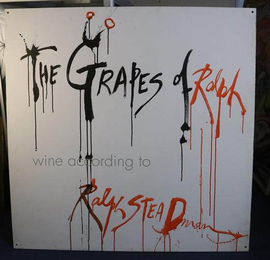 § Ralph Steadman (b.1936) The Grapes of Ralph 45.25 x 45.75in., unframed